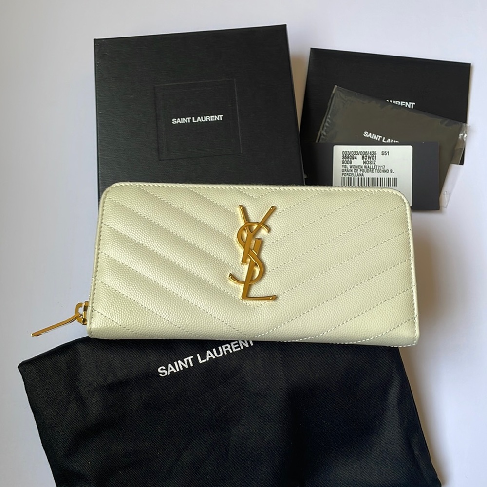 YSL Zipped around long wallet